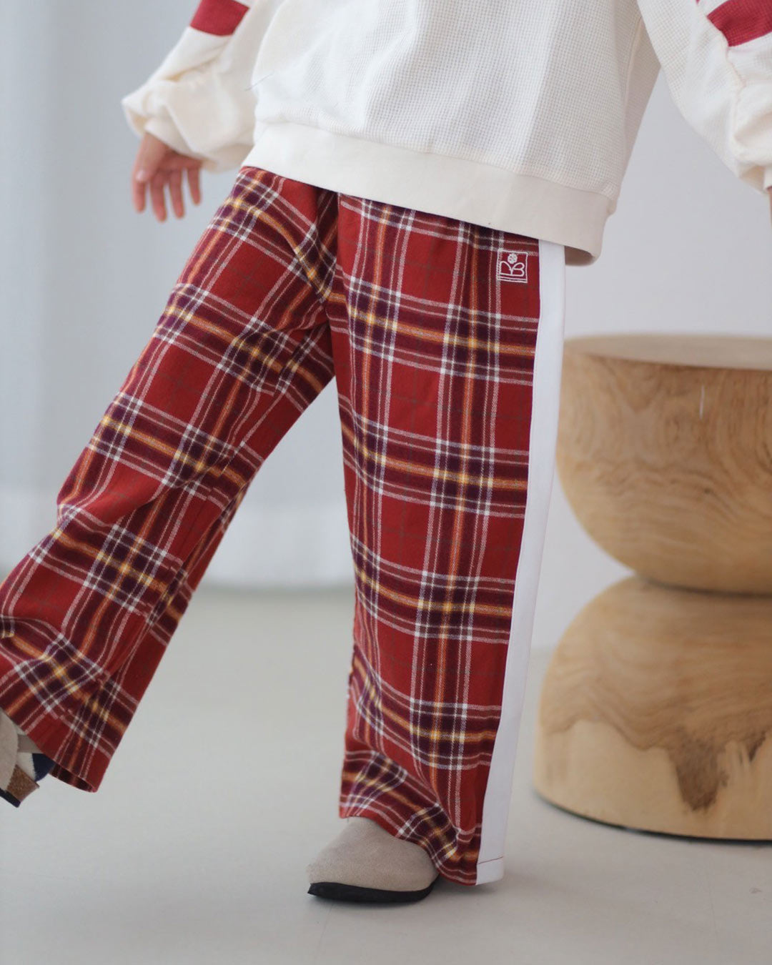 【10/22(wed)12:00　Launch】ombre check line wide pants