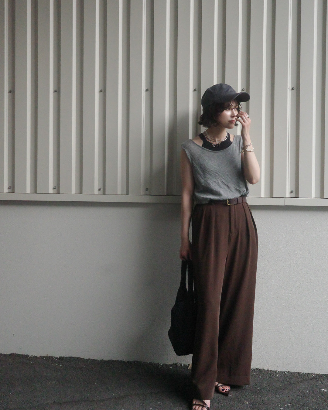 【@yun_wearさん オリジナル企画商品】tuck wide pants