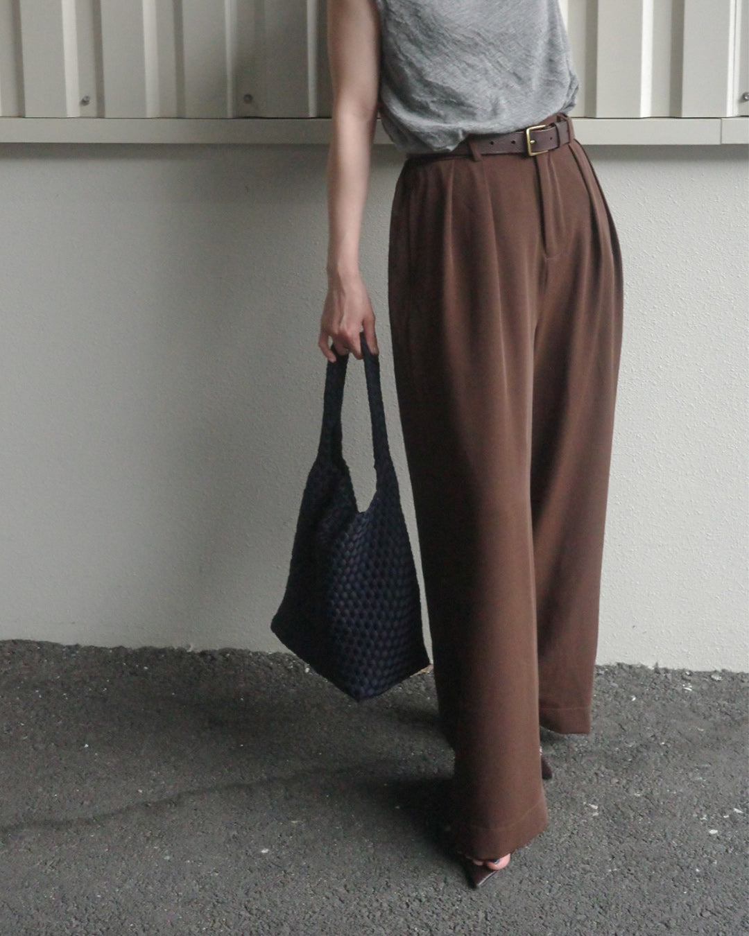 【@yun_wearさん オリジナル企画商品】tuck wide pants