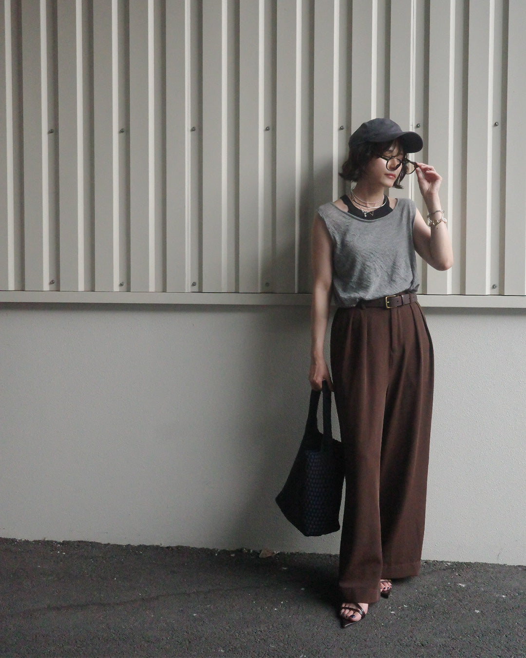 【@yun_wearさん オリジナル企画商品】tuck wide pants